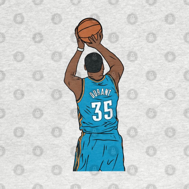Kevin Durant Jumpshot by rattraptees